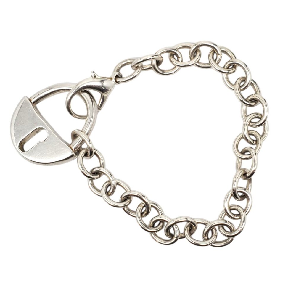 Robert Lee Morris Sterling Silver Padlock Charm Link Bracelet #23657 - Picture 16 of 16